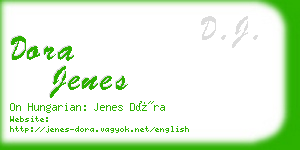 dora jenes business card